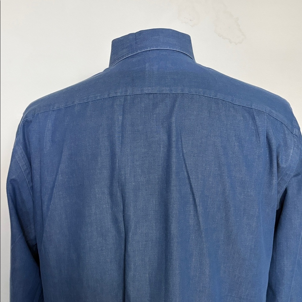 John W Nordstrom Men's Blue Button-Up Shirt Size 16-33 - Picture 5 of 13
